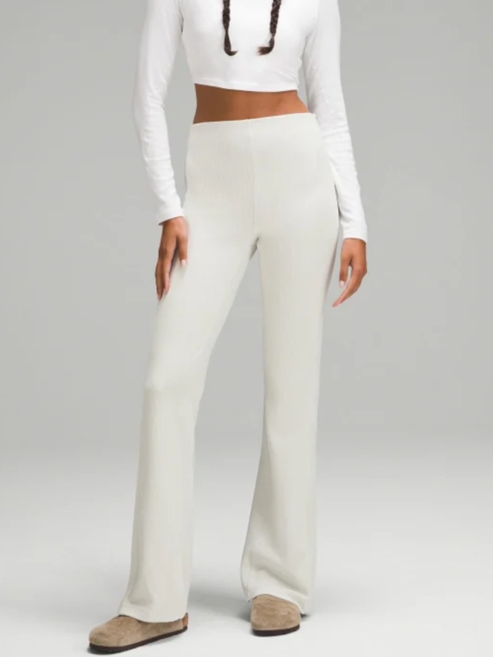 Lululemon Softstreme Rib Zip Flare Pants